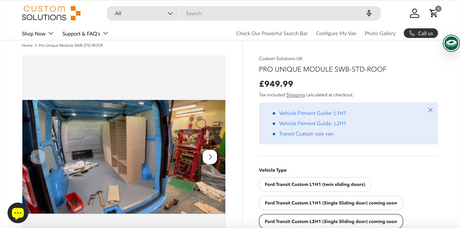 New Wooden Van Racking Module