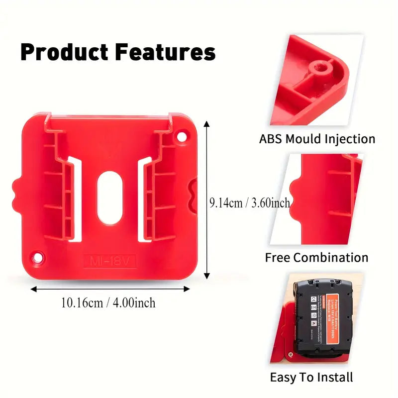 Milwaukee M18 Battery Wall Mount Holder