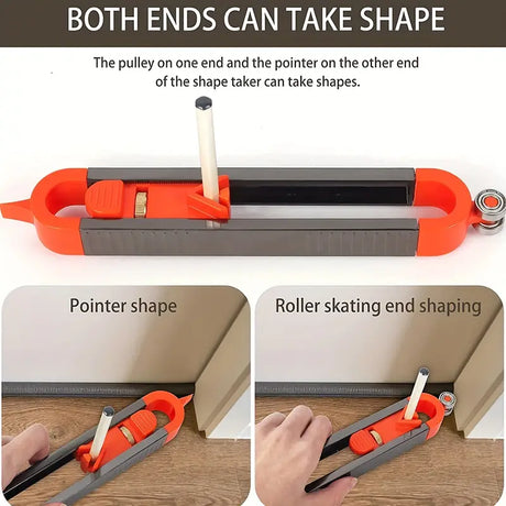 Precision Scribe Tool for Irregular Shapes – Dual-End Roller & Pointer