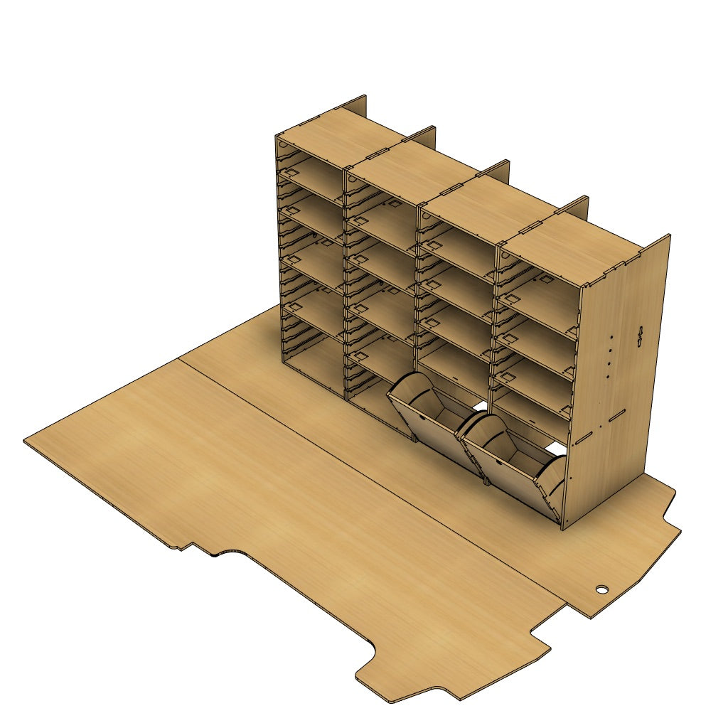SET-2000-1200-Van Racking – Universal SWB/LWB Fit | Custom Solutions UK