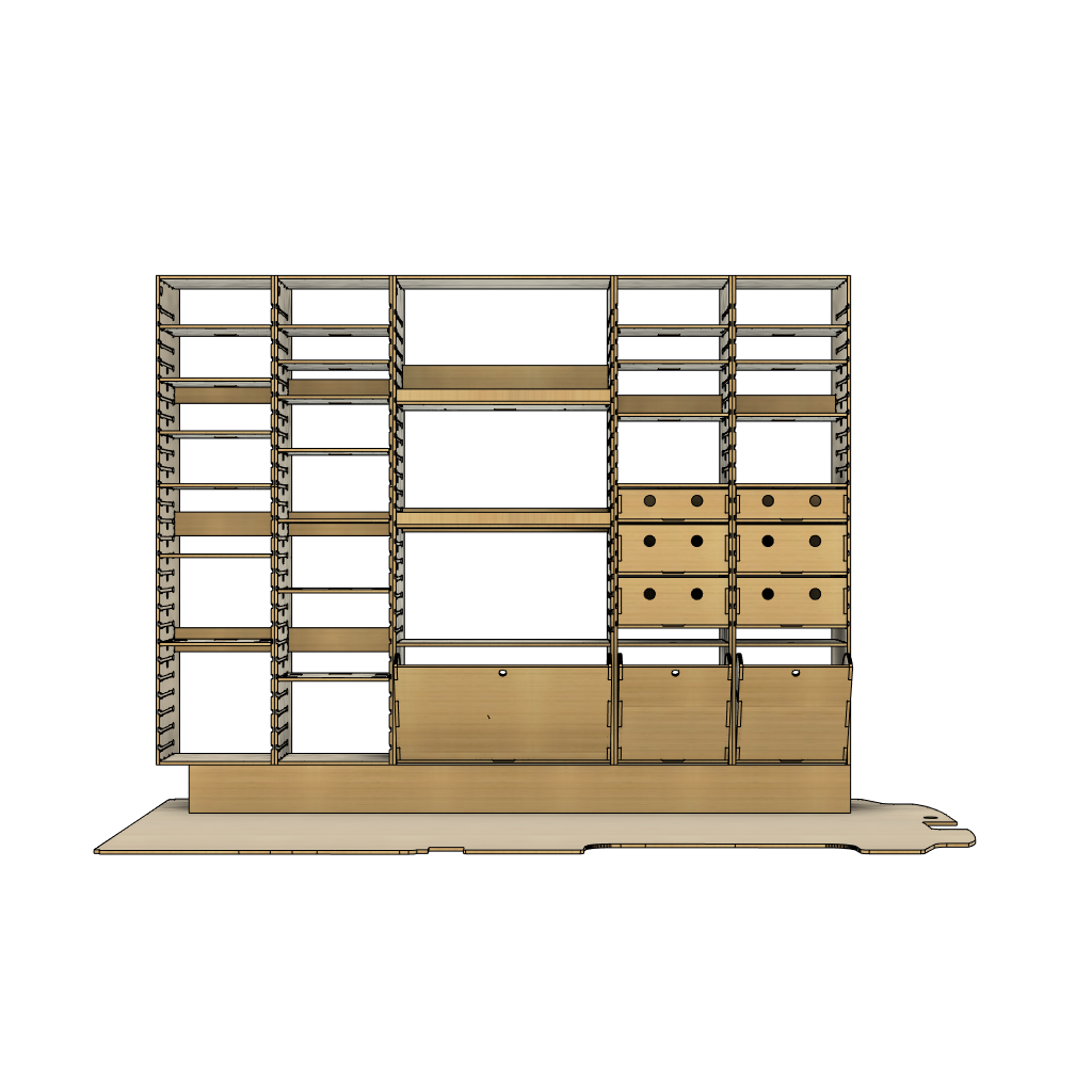 SET-2518-1775(FT) (DRAWERS) (RAILBOX)