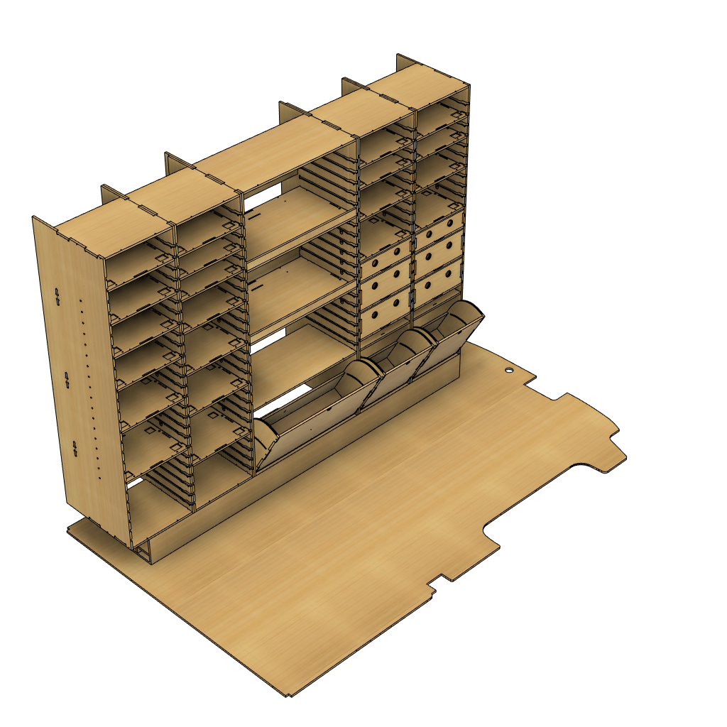 SET-2518-1775(FT) (DRAWERS) (RAILBOX)