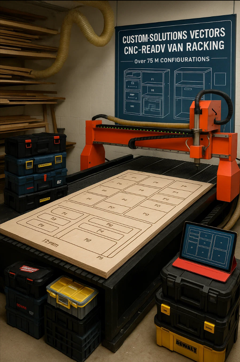 Custom Solutions Vectors – Trade Racking Design Files