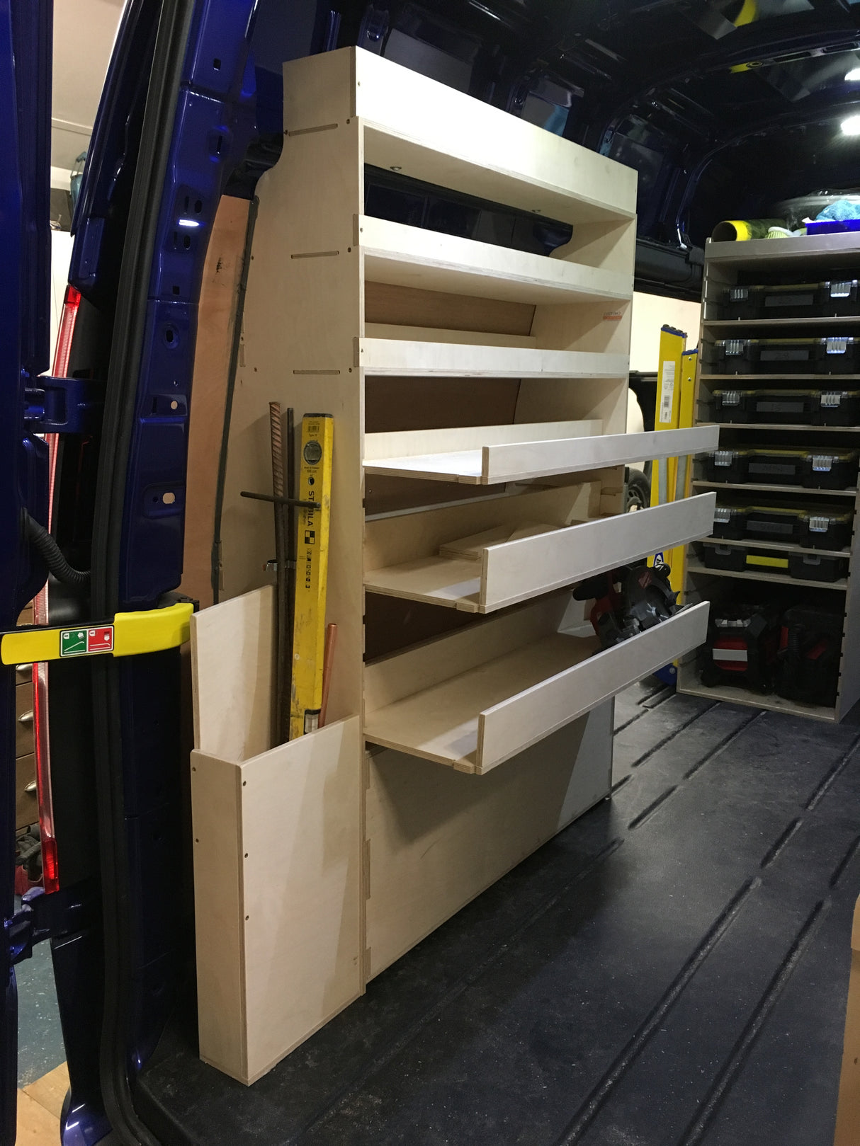 Transit Custom H3L3 – Full Van Fitout with Pipe, Box & Tool Storage