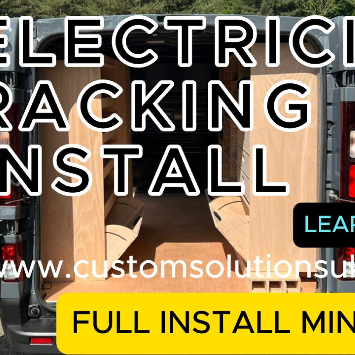 Ev Panel Van With Racking Custom Wooden Van Racking Built for Electricians – Custom Solutions UK