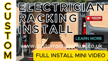 CUSTOM VAN RACKING BUILT FOR ELECTRICIANS