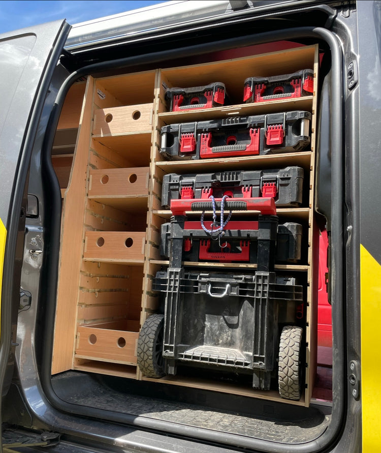Trades Van Racking Ultimate Wooden Drawer Systems – Custom Solutions UK