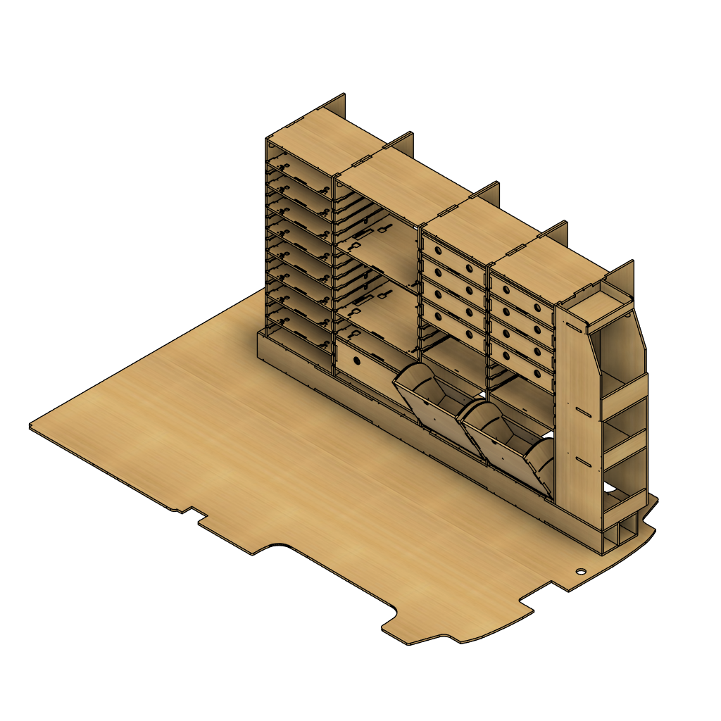 Perfect Dewalt Van Racking Install, LWB – Custom Solutions UK