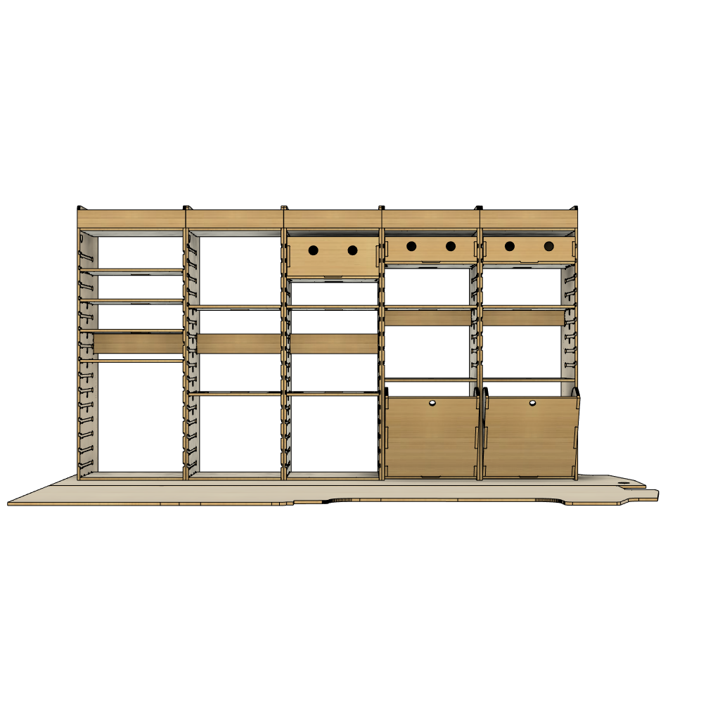 Latest Makita Long Wheelbase Van Racking SET
