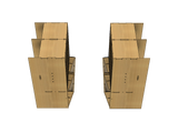 Concept 429 2+2 WA wooden van racking system with adjustable shelves and tilt boxes, perfect for organizing tools in professional trades vans.