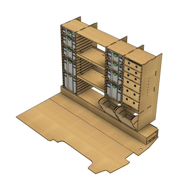 Van Racking System Rails Build Your Perfect Van Racking – Sized for Any Wheelbase, Transit ...