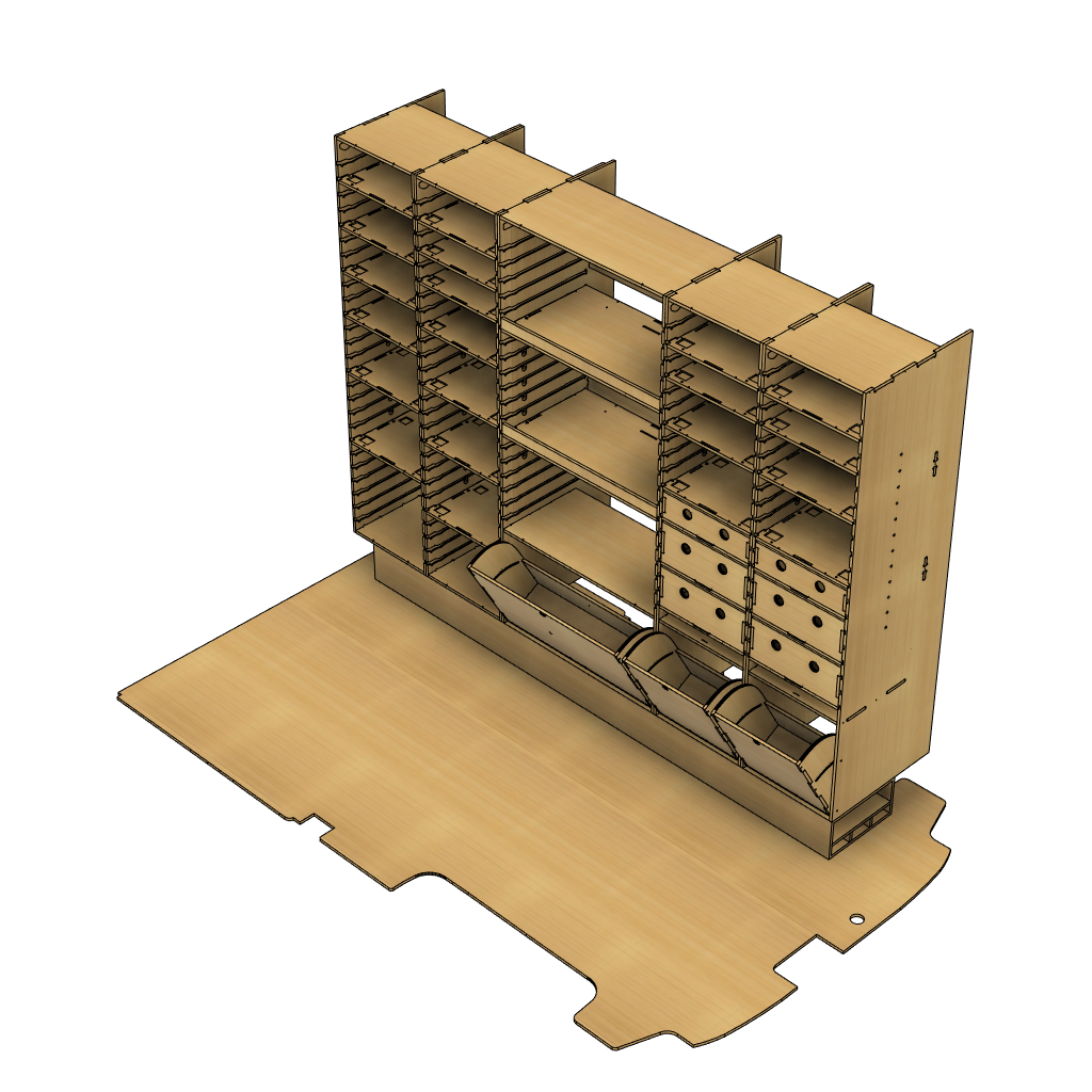 SET-2518-1775(FT) (DRAWERS) (RAILBOX)