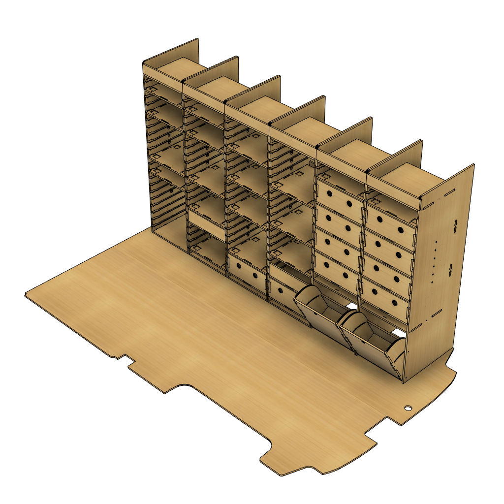 Festool Van Racking Wooden with Drawers | Customisable and Durable ...