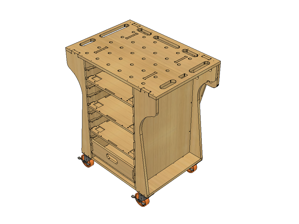 Tool Cart Workstation Mini