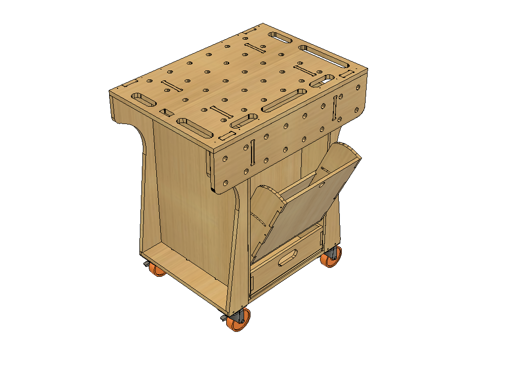 Tool Cart Workstation Mini