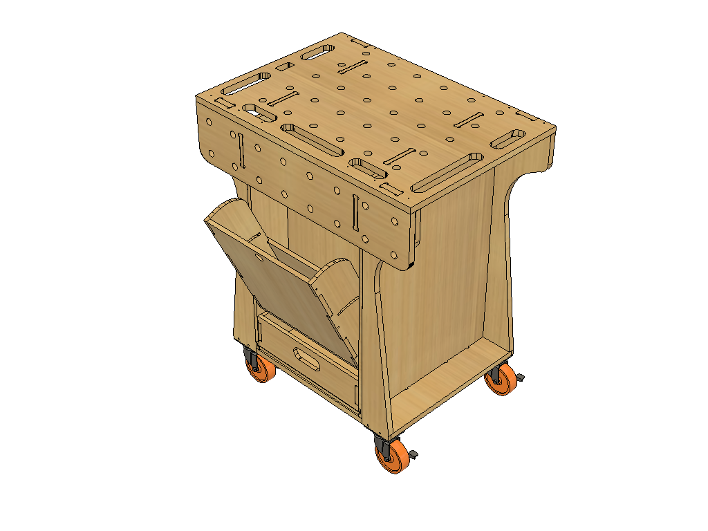 Tool Cart Workstation Mini